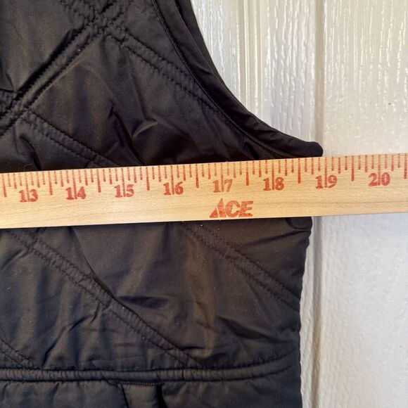 Prana Esla Vest Small Black Quilted Fleece Lined Zip Front Jacket 1962091 $145 - Picture 7 of 8